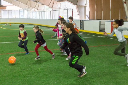 kids playing soccer